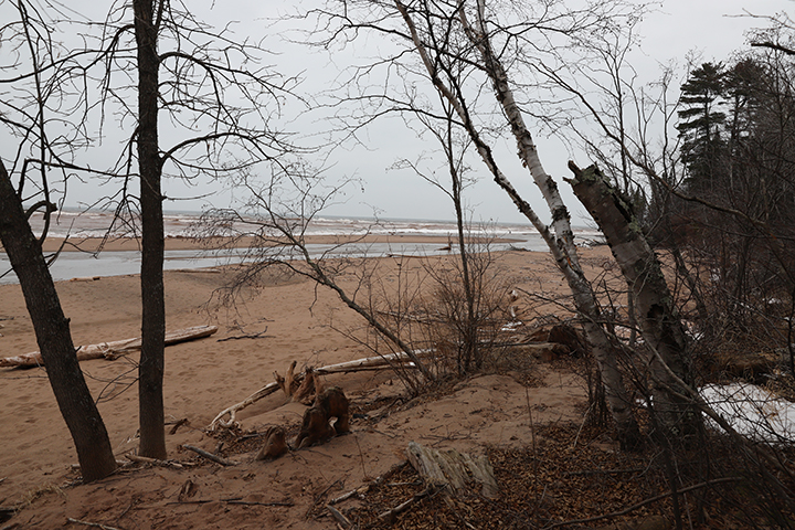 Beach at Jack Pine Drive.